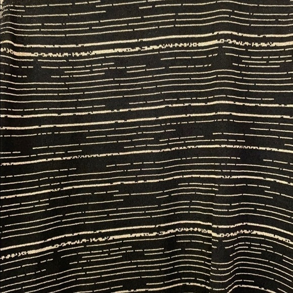 St. John black gold stripe mock neck blouse S - Picture 4 of 5